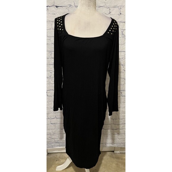 Serena Williams Dresses & Skirts - Serena Williams Signature Statement Plus Size Dress With Studded Shoulders 1X